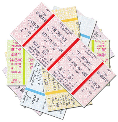 Horizontal Standard Tickets Horizontal standard tickets